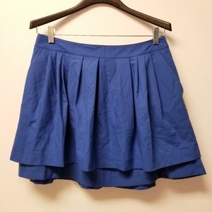 Nwt H&M Royal Blue Layered Skirt lined short